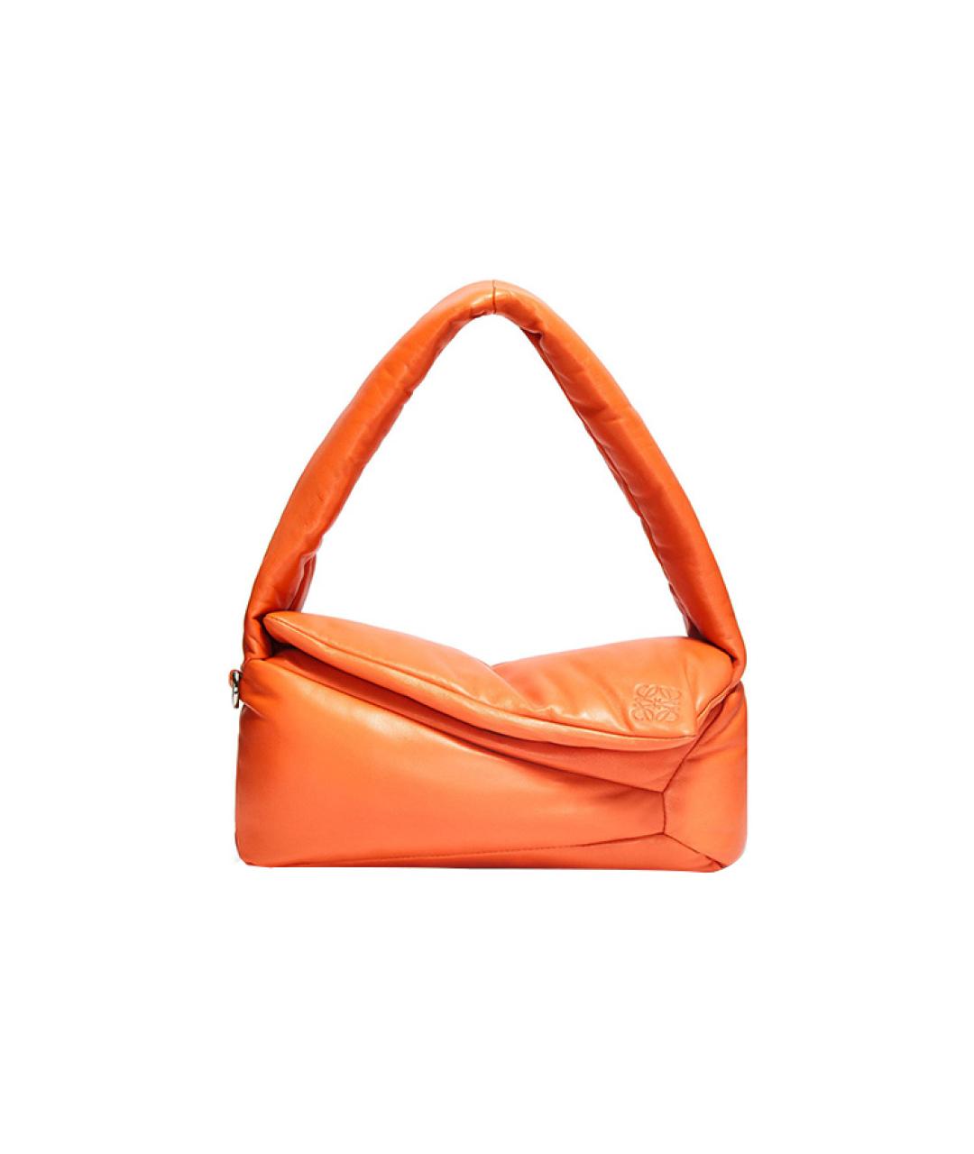 LOEWE Оранжевая кожаная сумка через плечо, фото 1