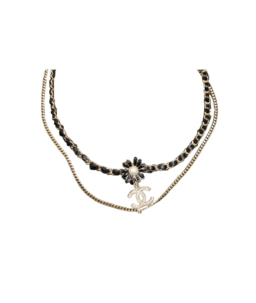 CHANEL Серебряная металлическая цепочка, фото 1