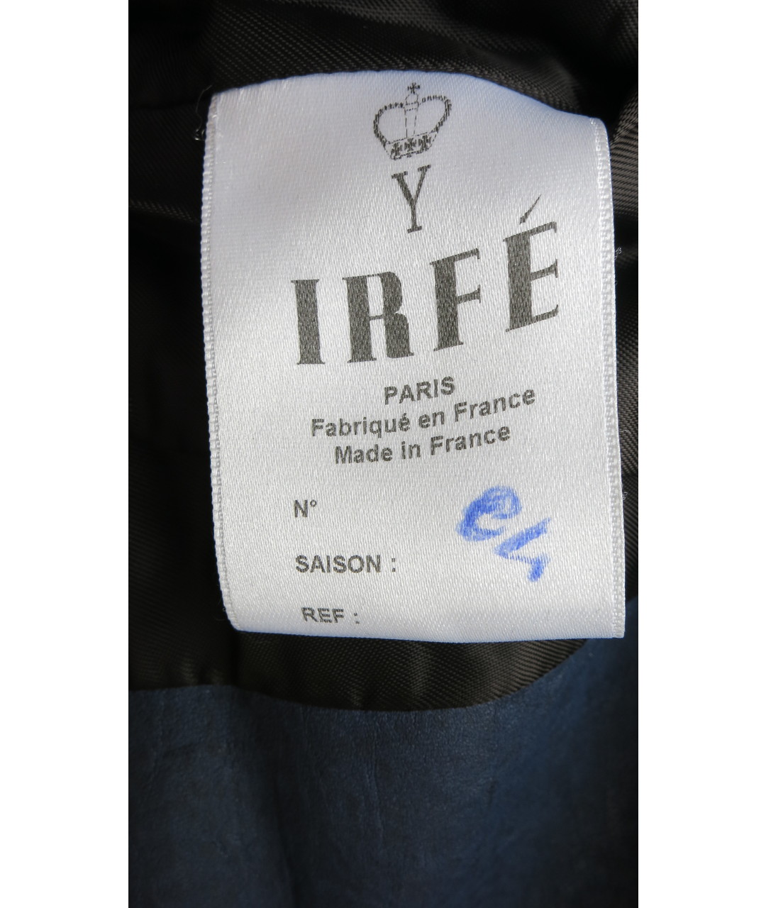 IRFE Синяя кожаная куртка, фото 6