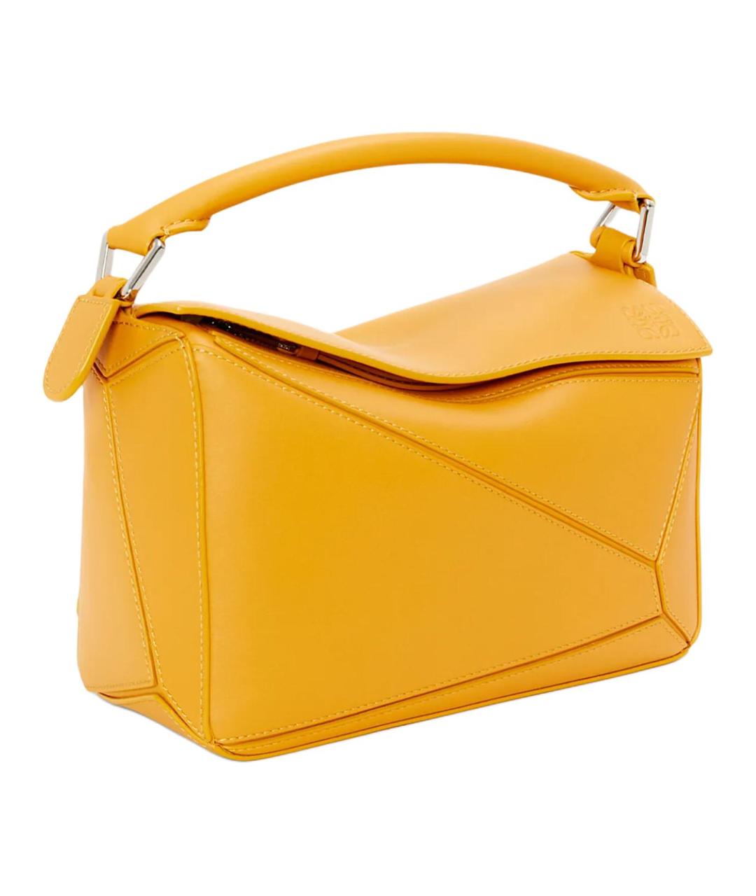 LOEWE Оранжевая кожаная сумка через плечо, фото 3