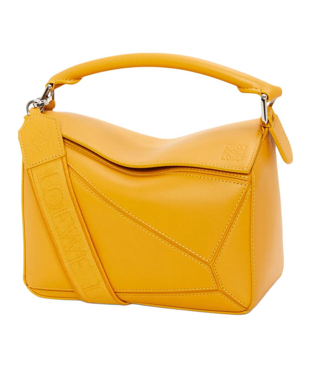 LOEWE Оранжевая кожаная сумка через плечо, фото 1