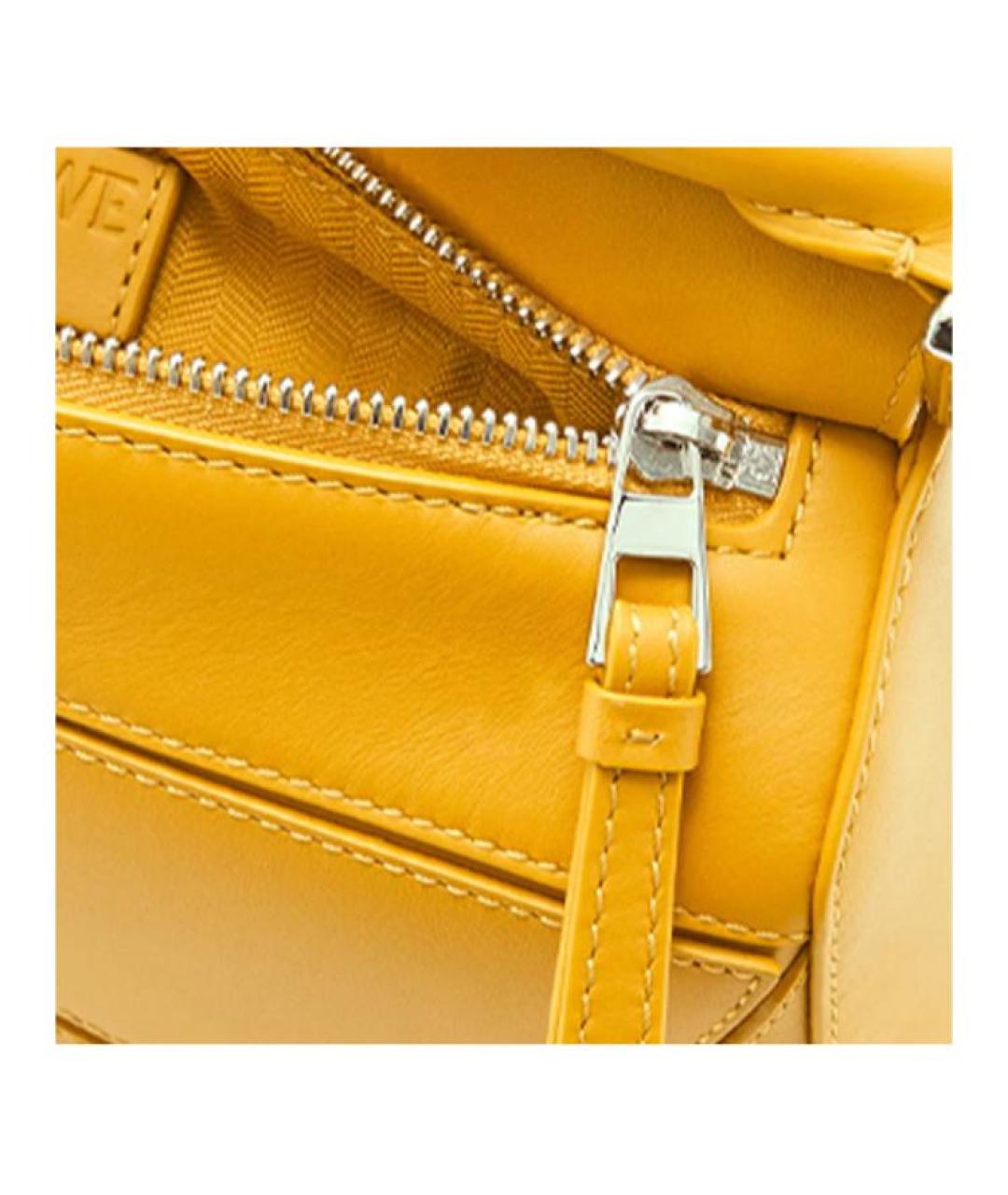 LOEWE Оранжевая кожаная сумка через плечо, фото 8