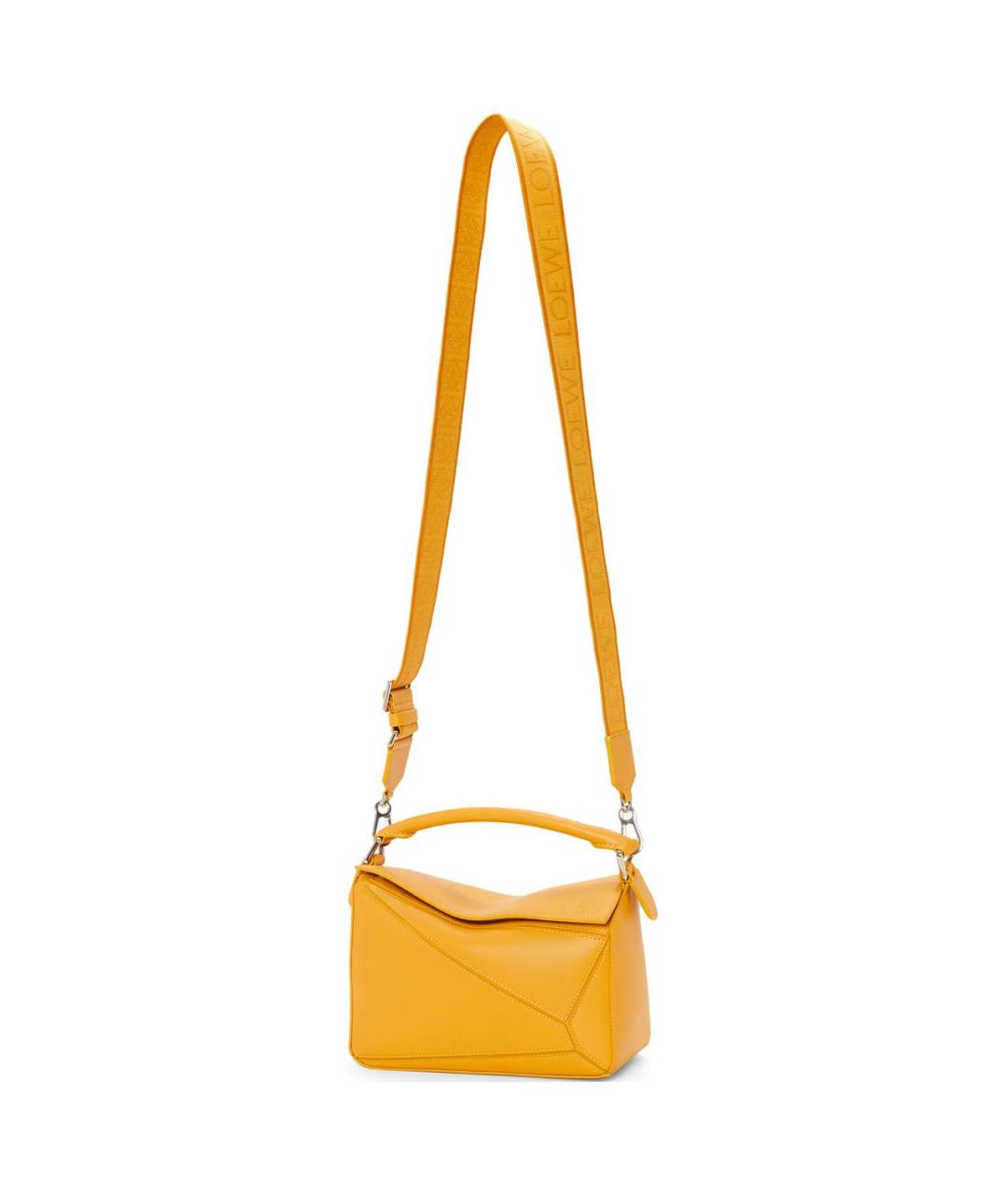 LOEWE Оранжевая кожаная сумка через плечо, фото 4