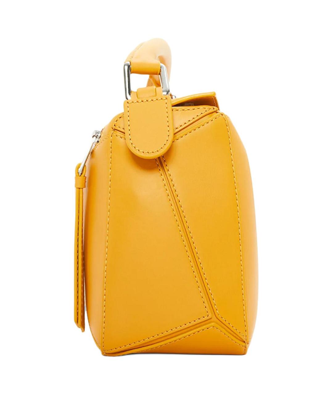 LOEWE Оранжевая кожаная сумка через плечо, фото 5