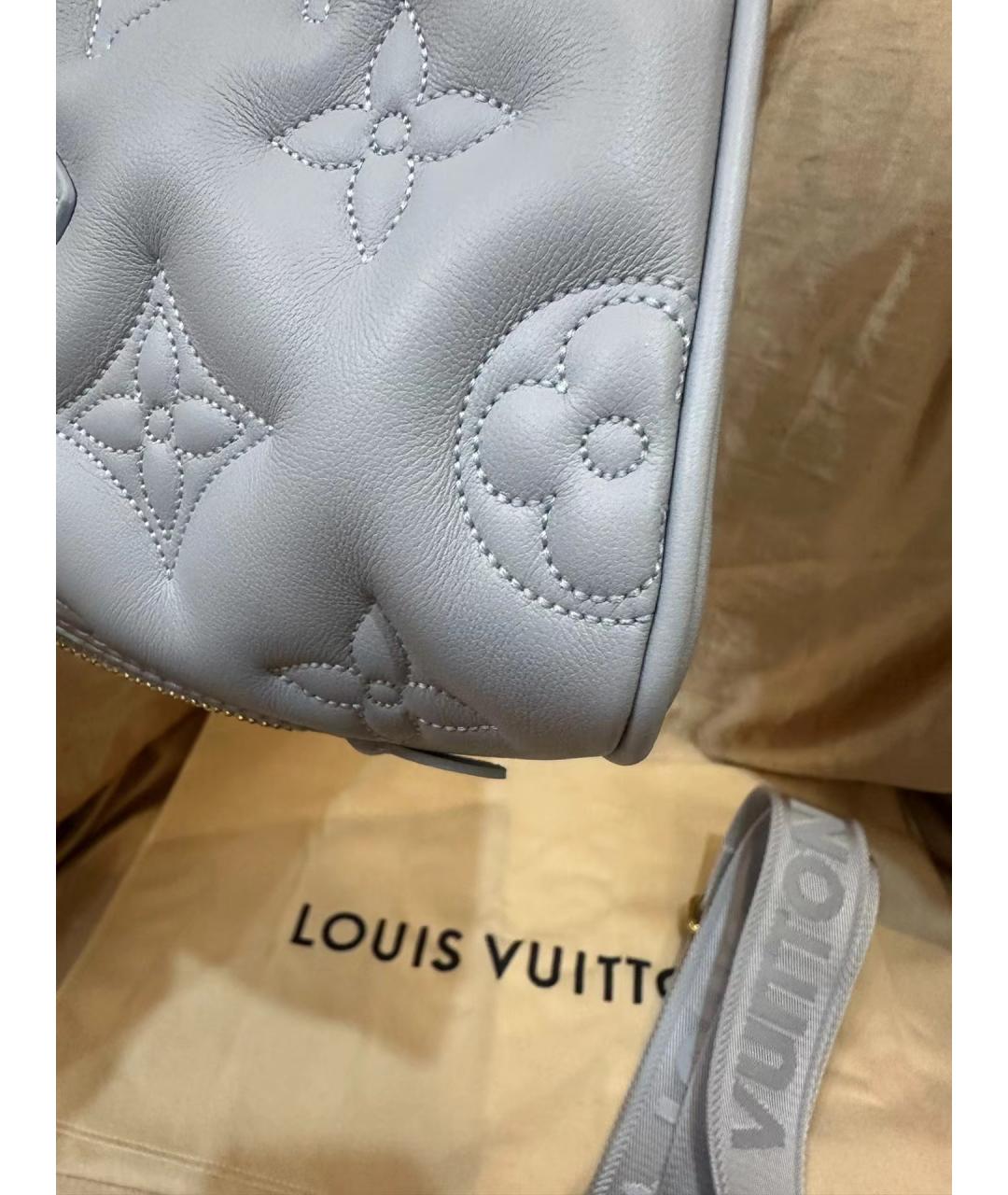 LOUIS VUITTON Синяя кожаная сумка через плечо, фото 3