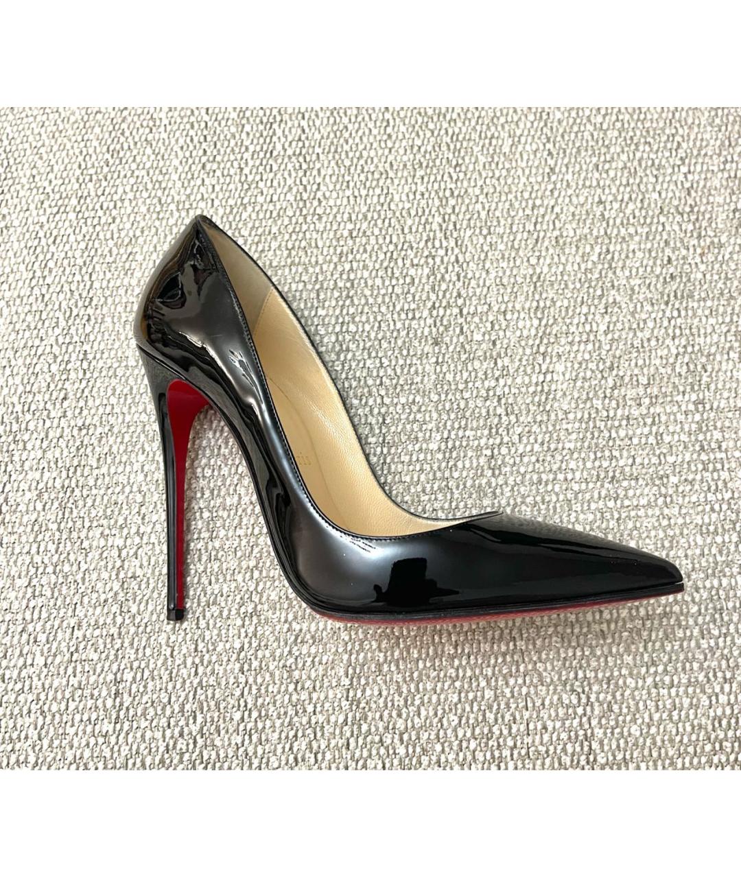 CHRISTIAN LOUBOUTIN Темно-синие туфли из лакированной кожи, фото 8