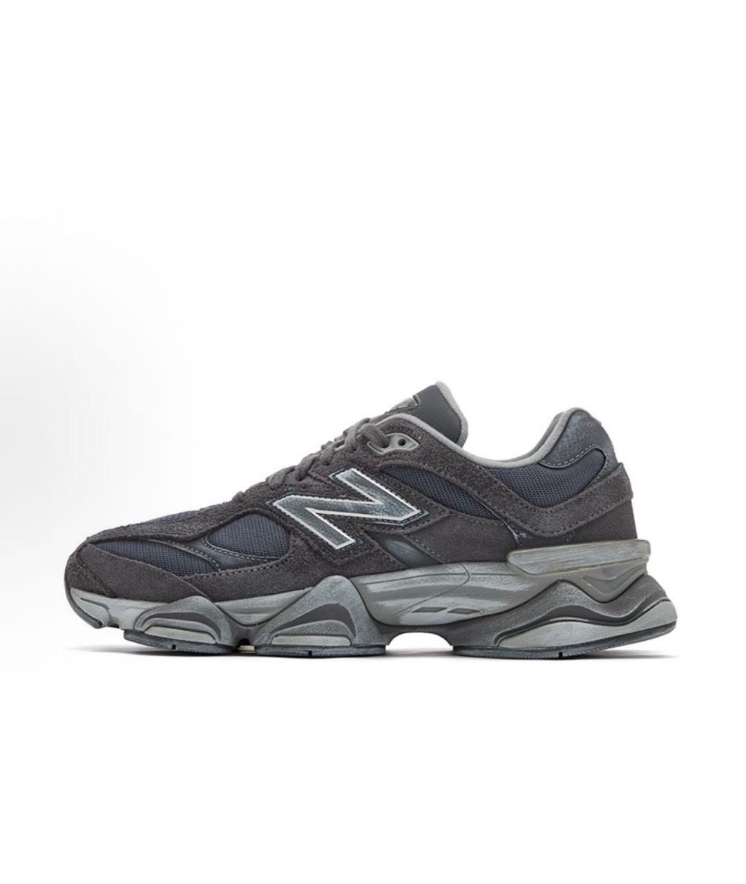 NEW BALANCE Серые кожаные низкие кроссовки / кеды, фото 8