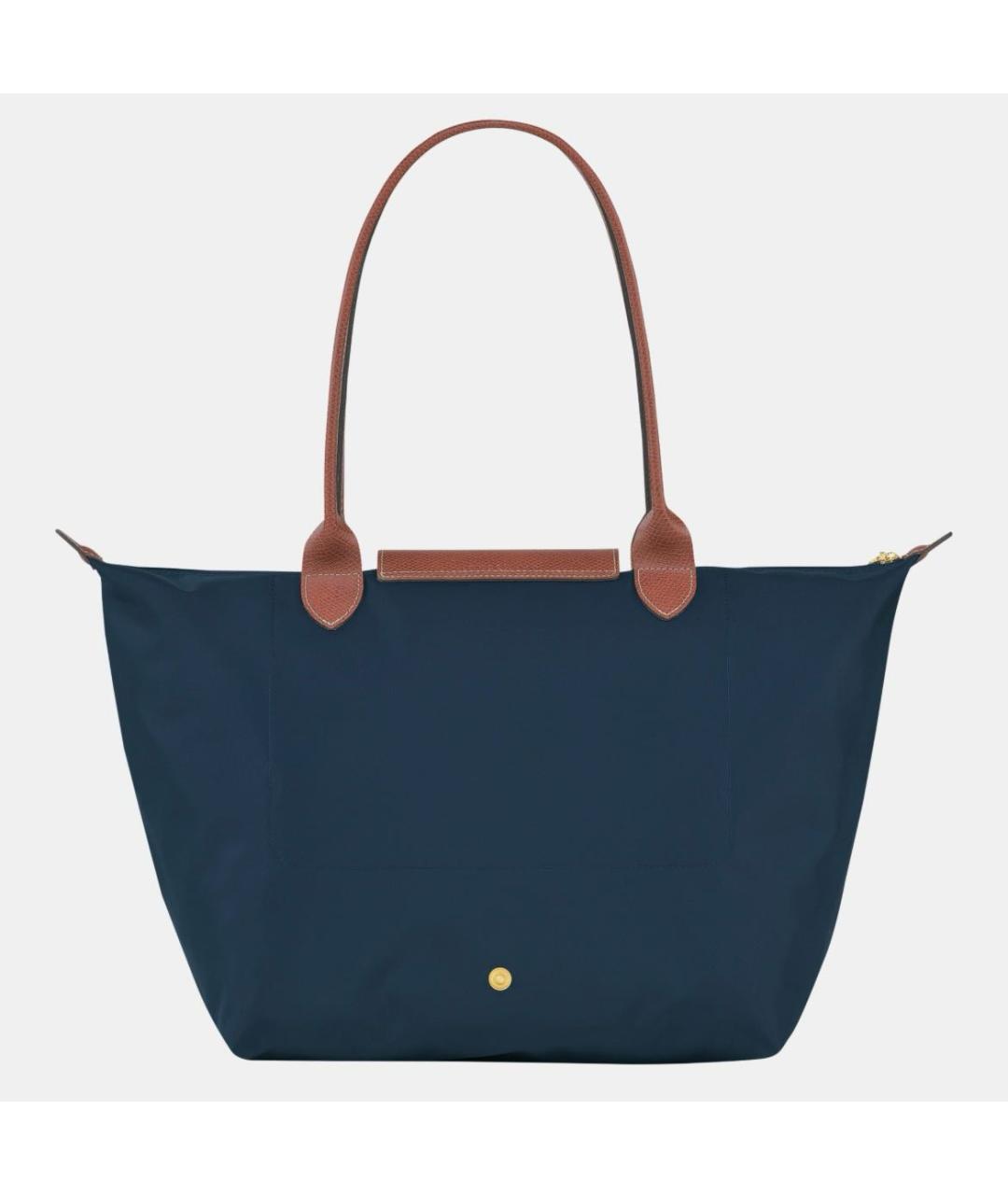 LONGCHAMP Темно-синяя синтетическая сумка тоут, фото 3