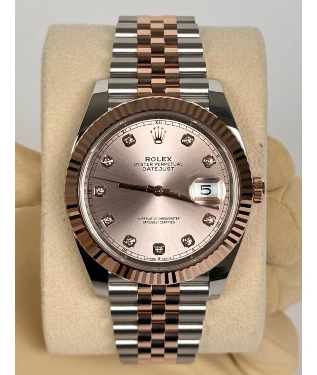 ROLEX Розовые часы из розового золота, фото 2