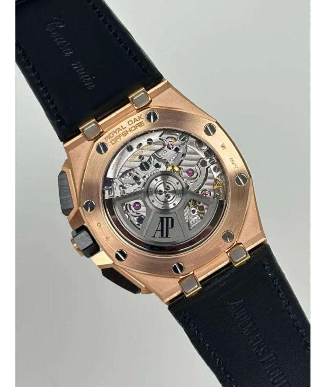 Audemars Piguet Черные часы из розового золота, фото 5