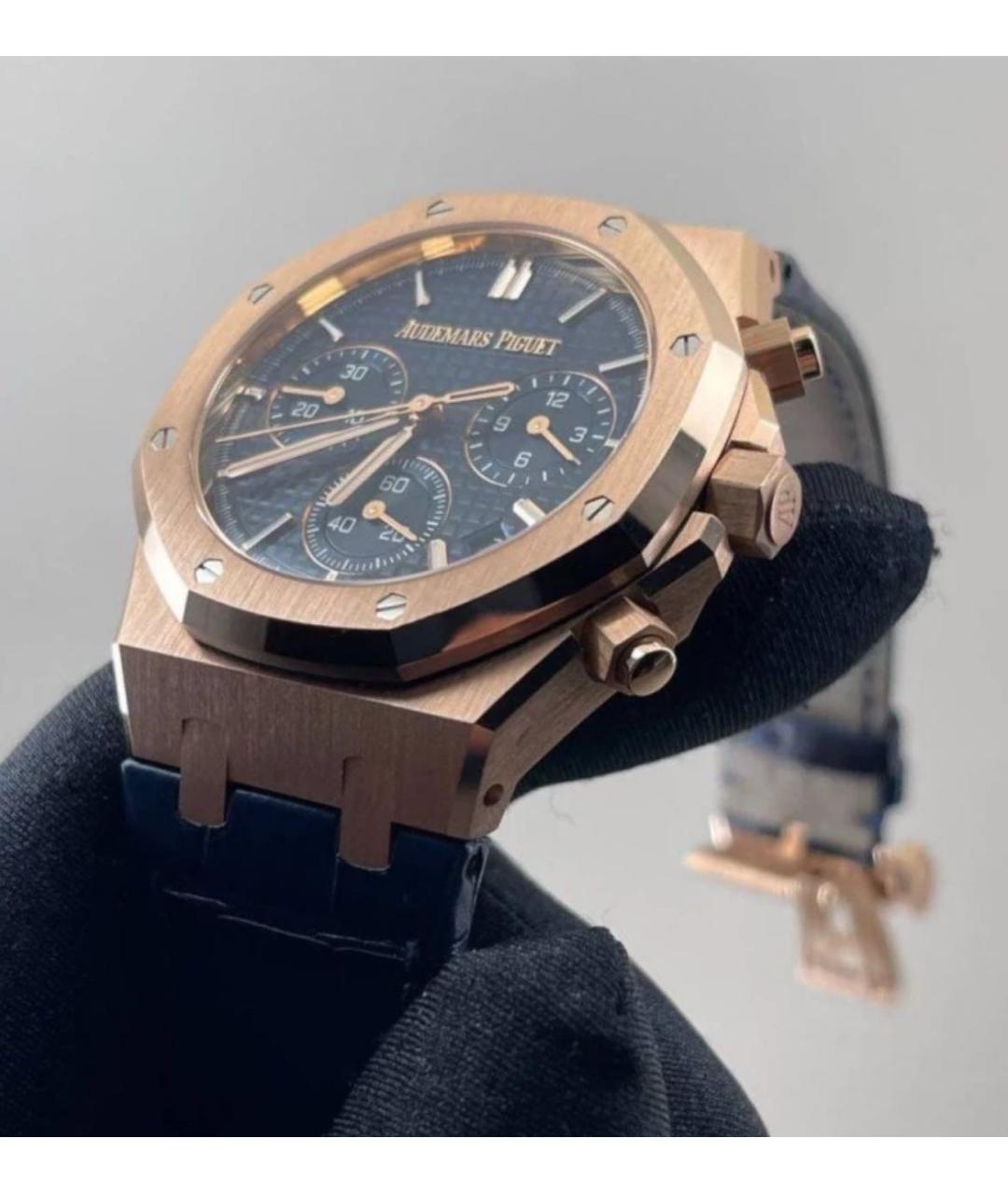 Audemars Piguet Синие часы из розового золота, фото 4