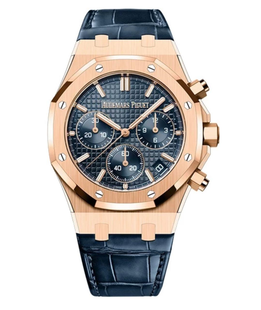 Audemars Piguet Синие часы из розового золота, фото 1