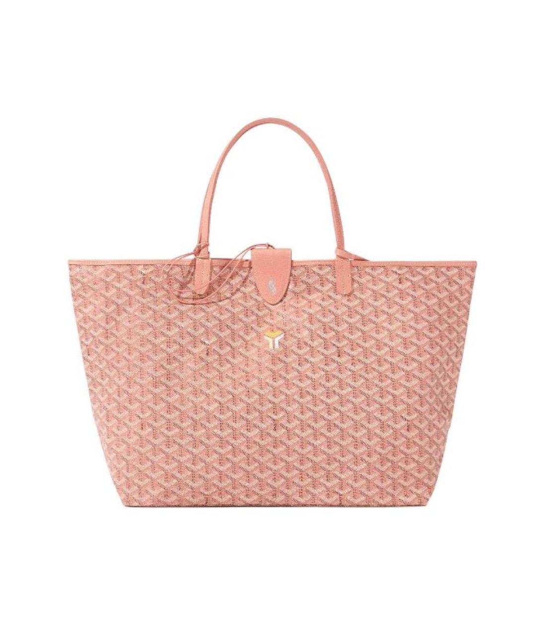 GOYARD Розовая кожаная сумка тоут, фото 2