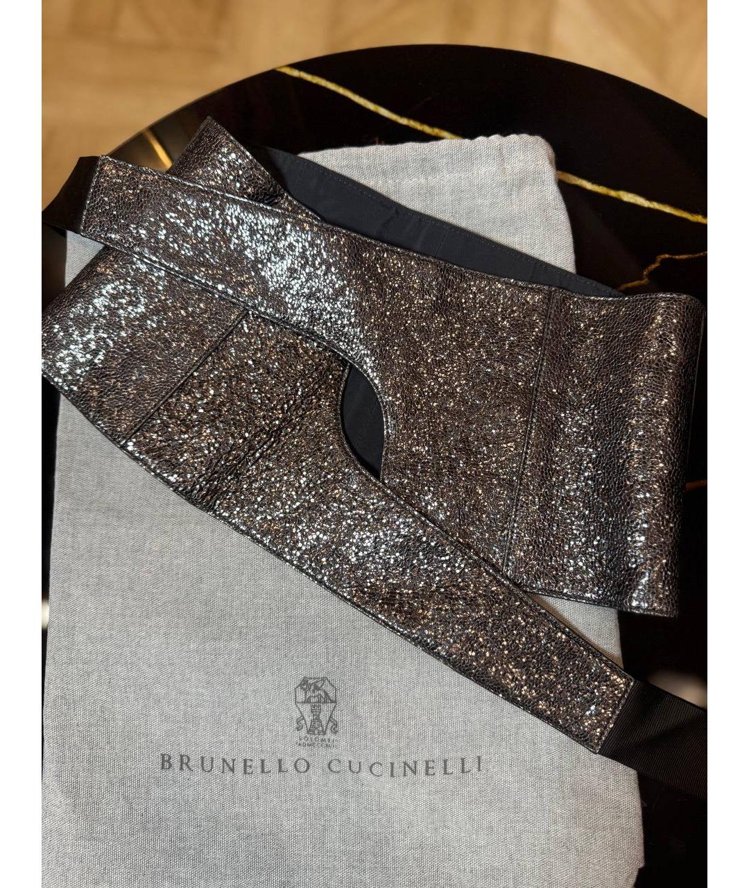 BRUNELLO CUCINELLI Коричневый ремень, фото 2