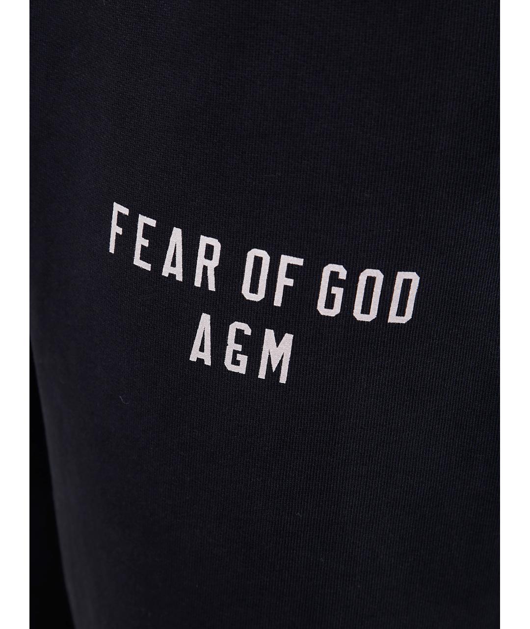 FEAR OF GOD ESSENTIALS Черные хлопковые повседневные брюки, фото 3