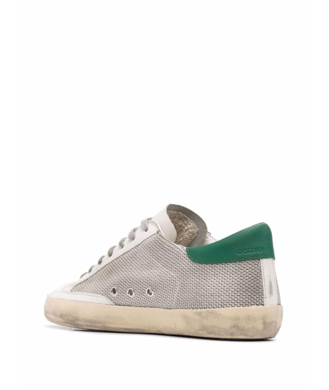 GOLDEN GOOSE DELUXE BRAND Серые текстильные низкие кроссовки / кеды, фото 2