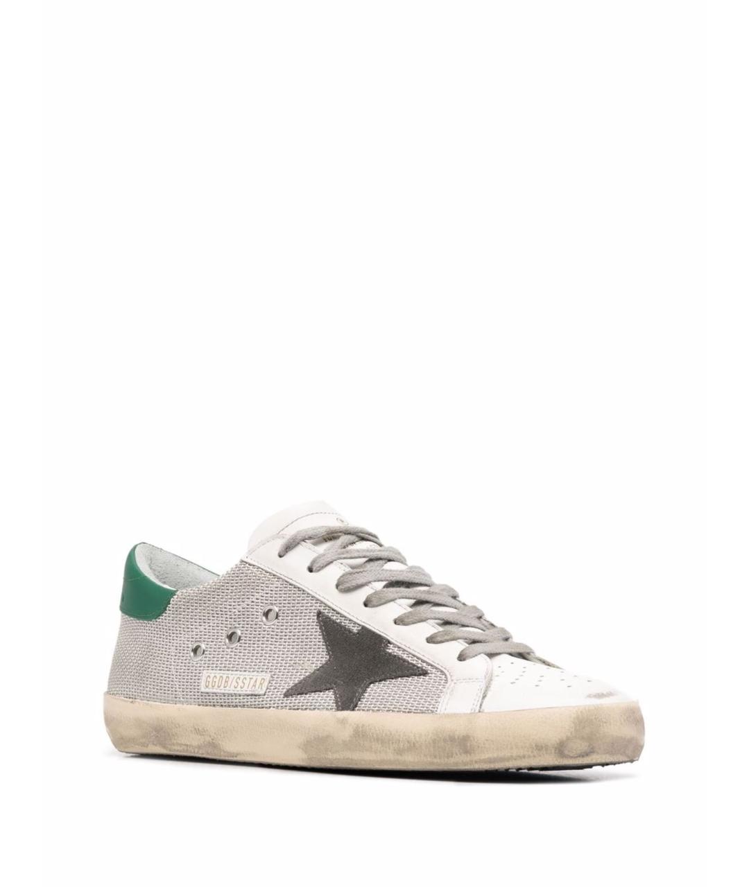 GOLDEN GOOSE DELUXE BRAND Серые текстильные низкие кроссовки / кеды, фото 4