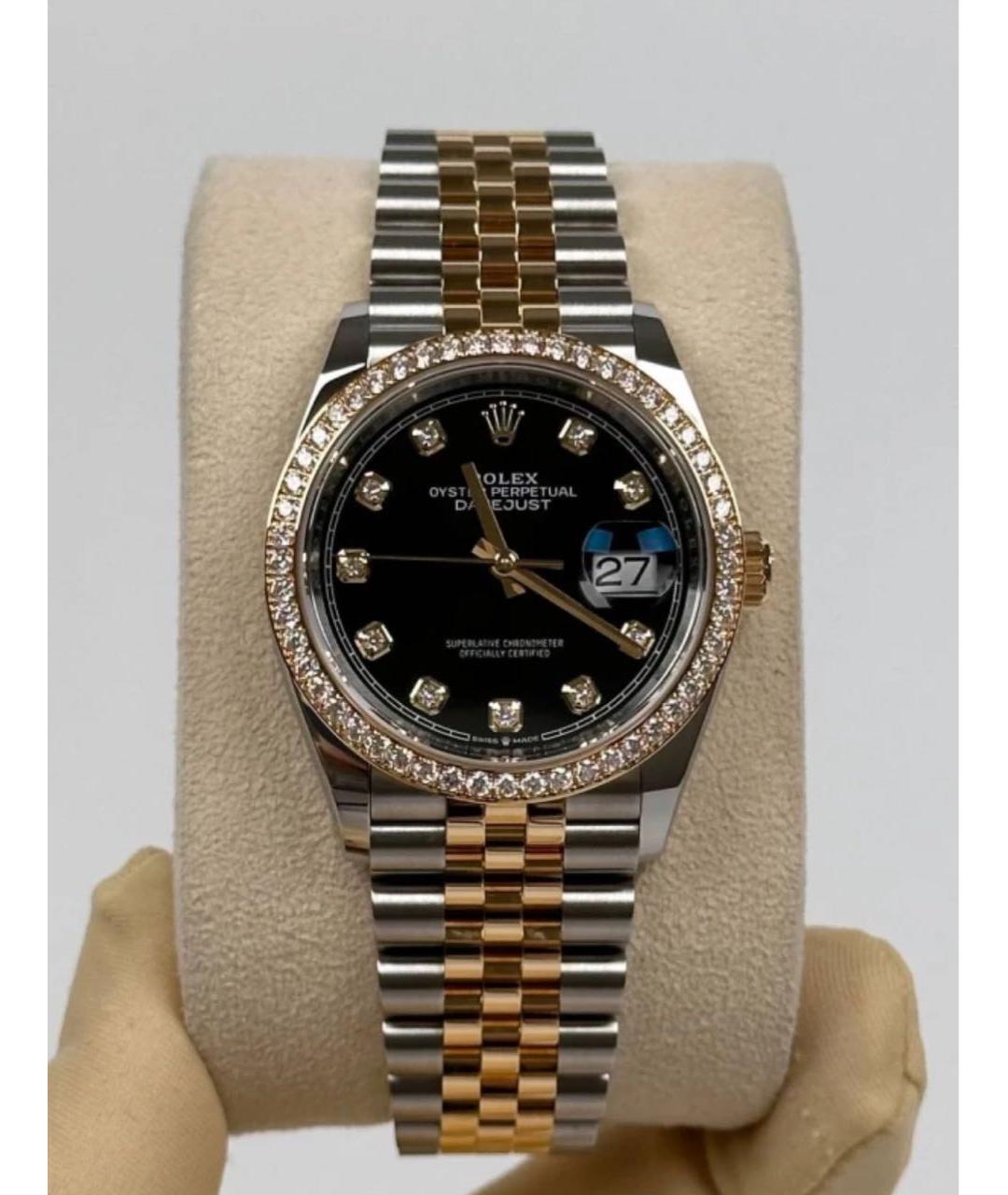 ROLEX Серебряные часы из желтого золота, фото 2