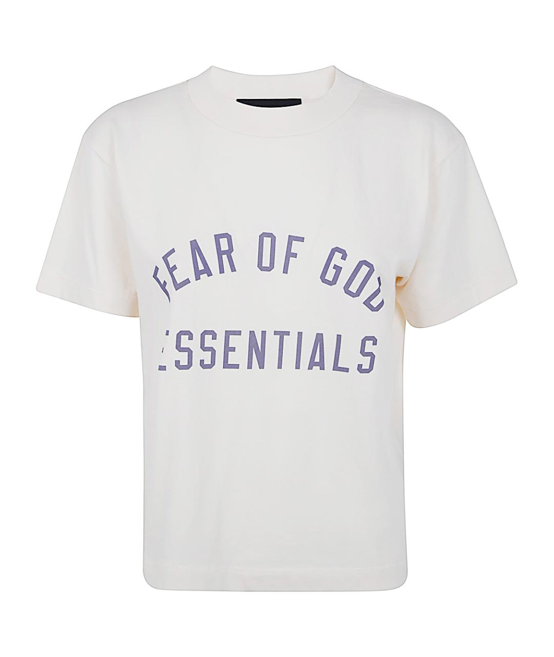 FEAR OF GOD ESSENTIALS Белая хлопковая футболка, фото 3