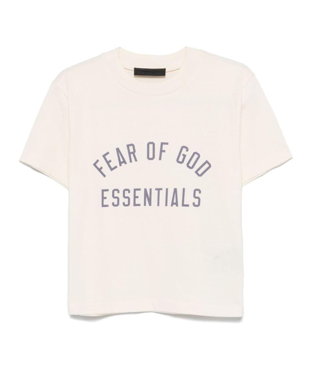 FEAR OF GOD ESSENTIALS Белая хлопковая футболка, фото 1