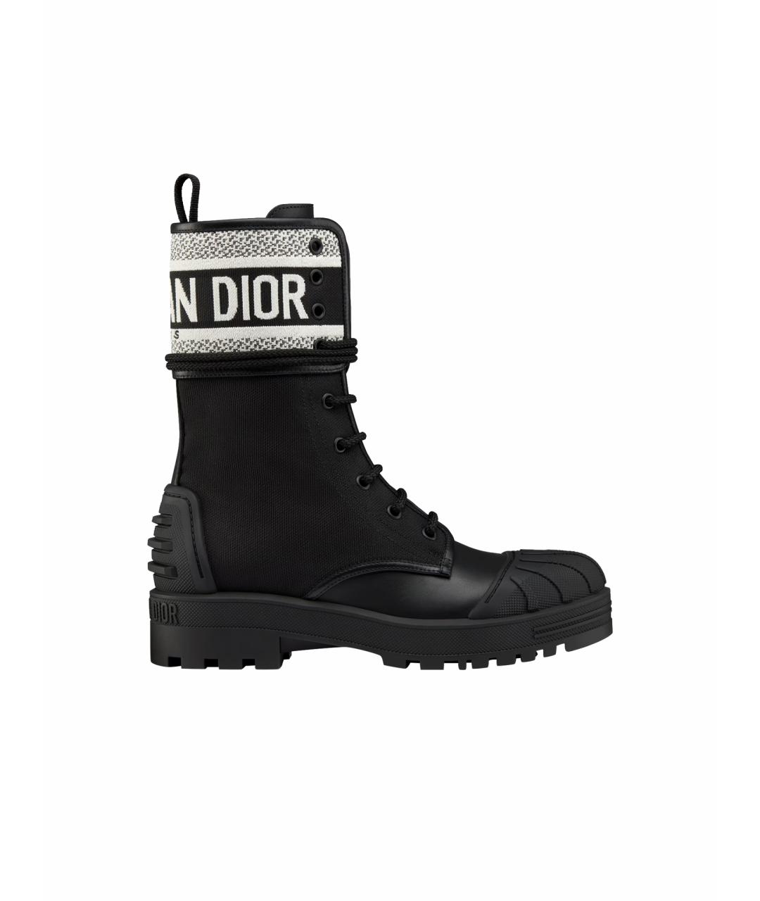 CHRISTIAN DIOR Черные резиновые ботинки, фото 1