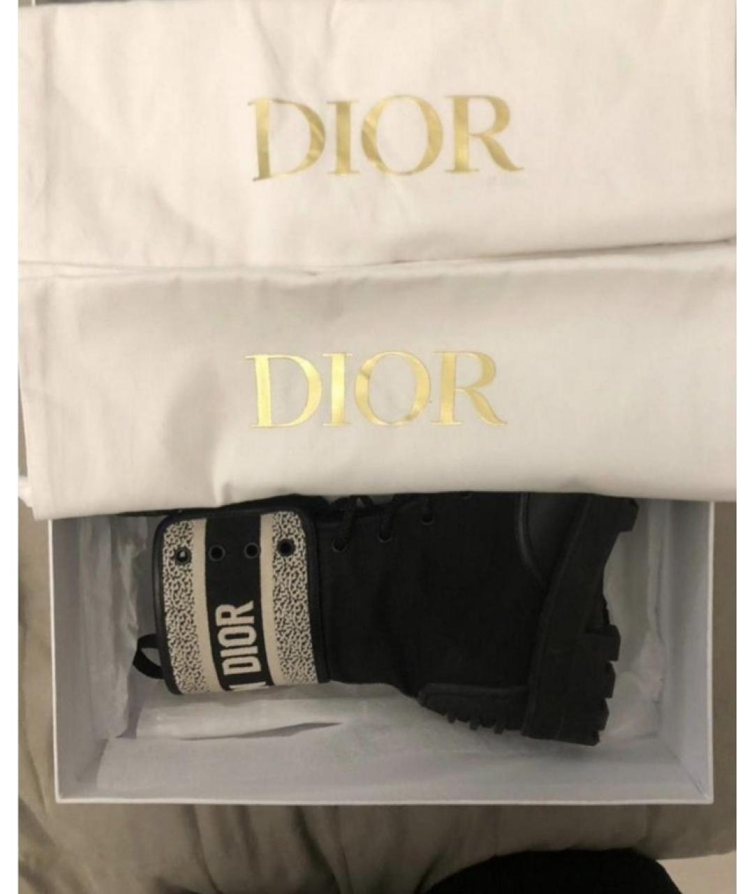 CHRISTIAN DIOR Черные резиновые ботинки, фото 9