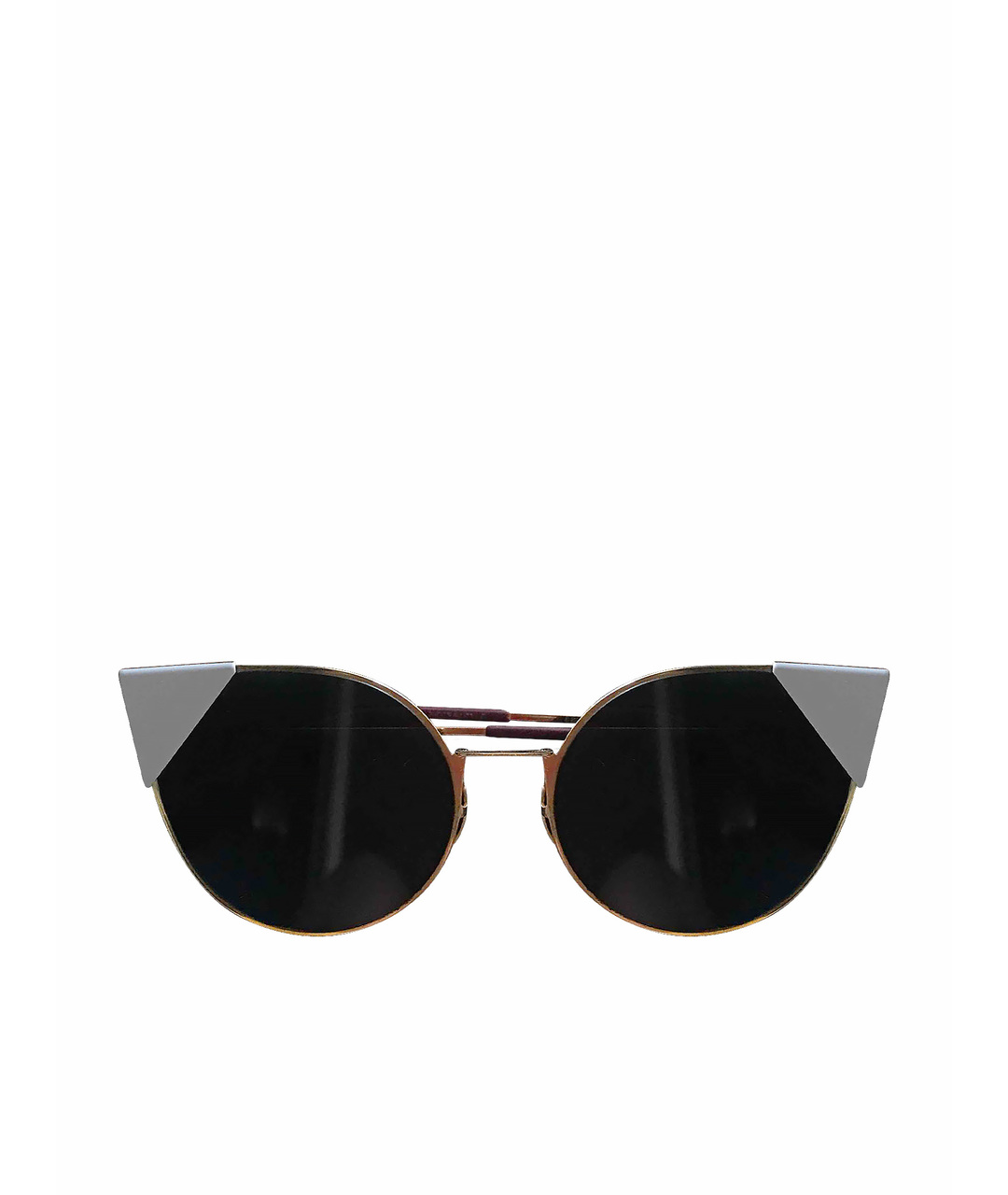 FENDI Голубые металлические солнцезащитные очки, фото 1