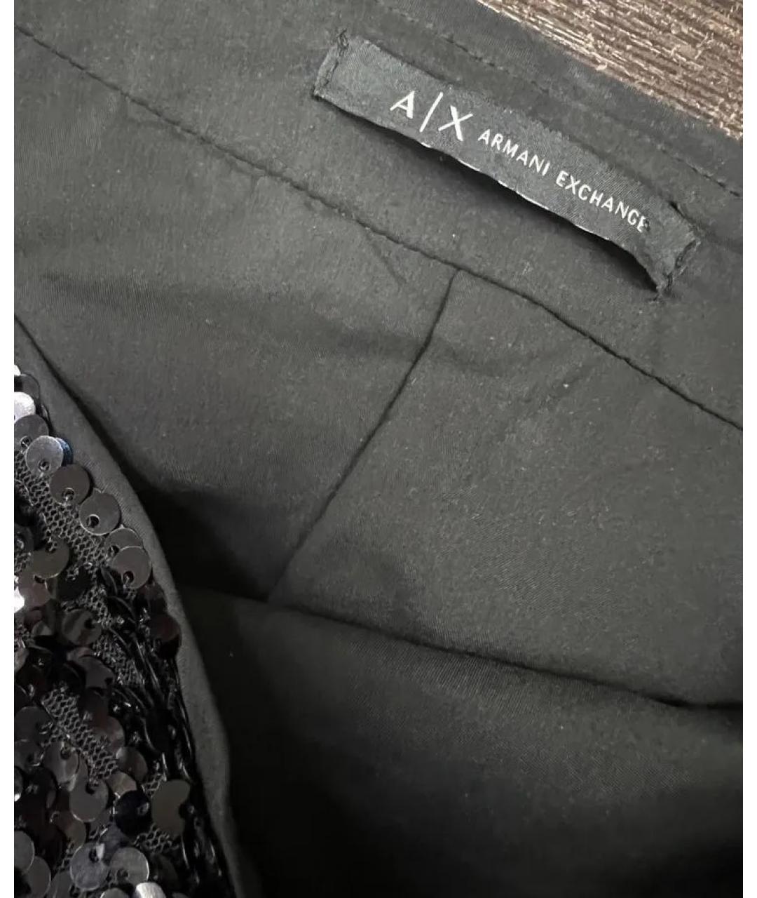 ARMANI EXCHANGE Черная юбка мини, фото 2