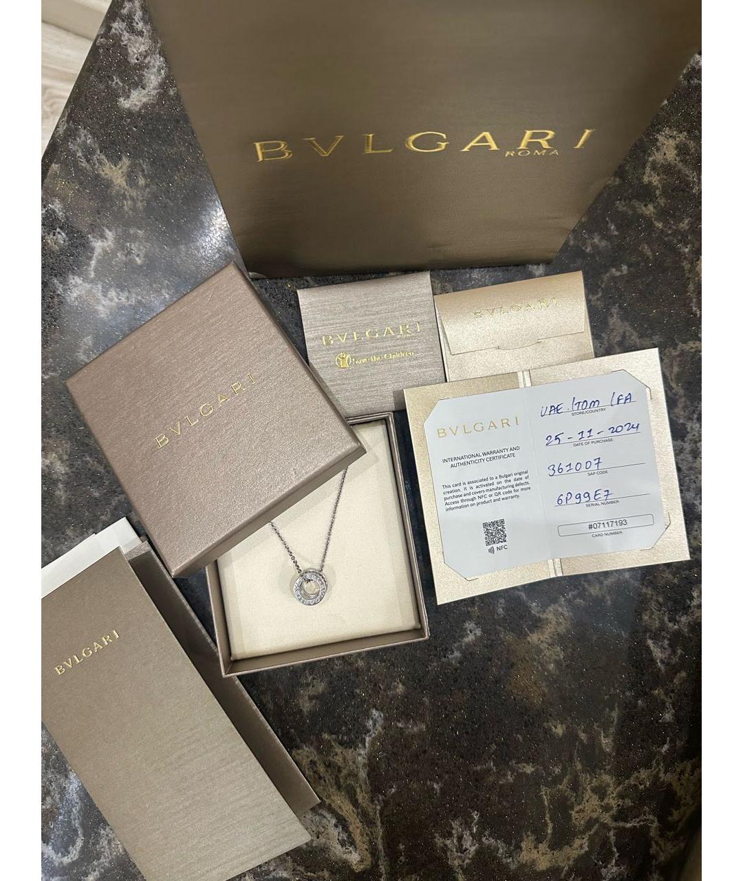 BVLGARI Серебряная серебряная подвеска, фото 2