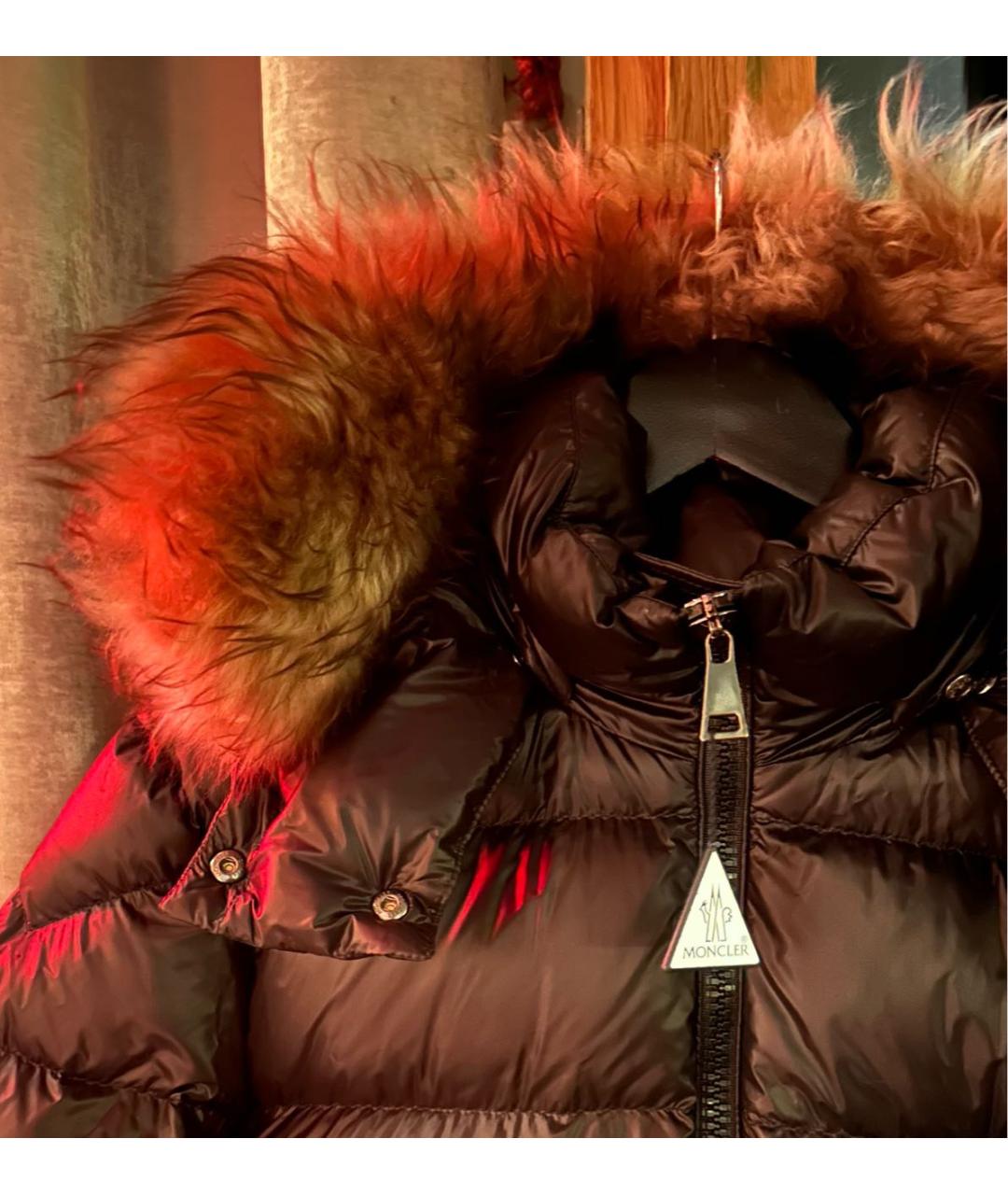 MONCLER Черный полиамидовый пуховик, фото 3