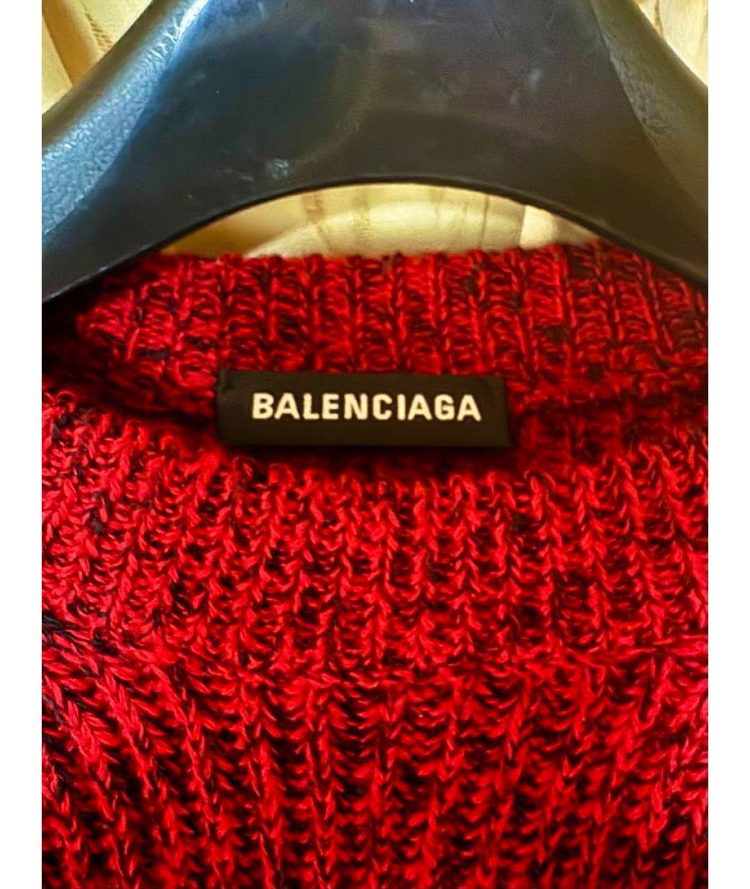 BALENCIAGA Бордовый джемпер / свитер, фото 4