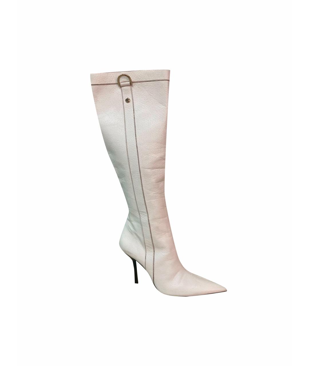 GUCCI Белые кожаные сапоги, фото 1
