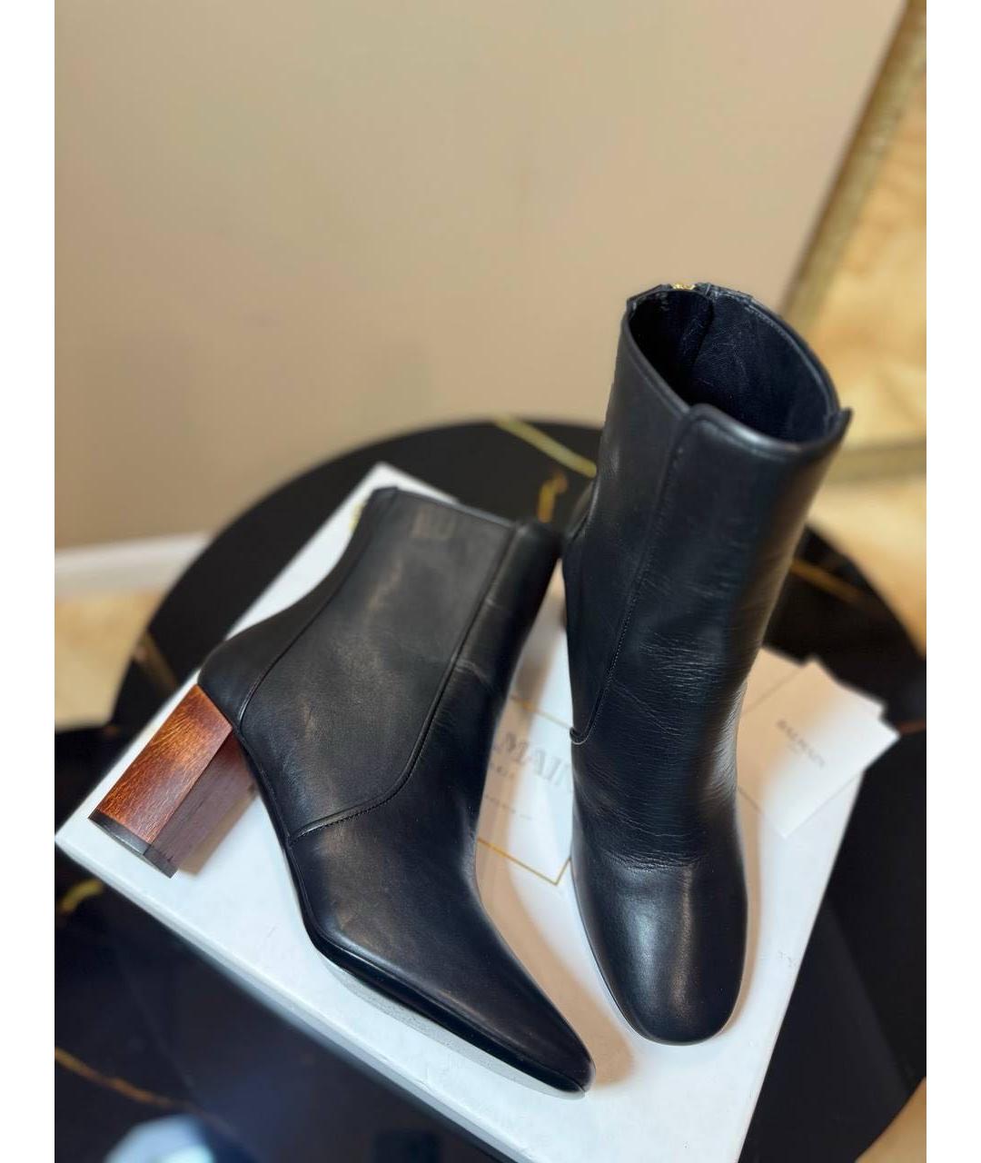 BALMAIN Черные сапоги, фото 5