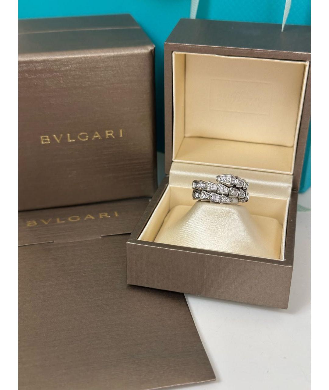 BVLGARI Белое кольцо из белого золота, фото 2