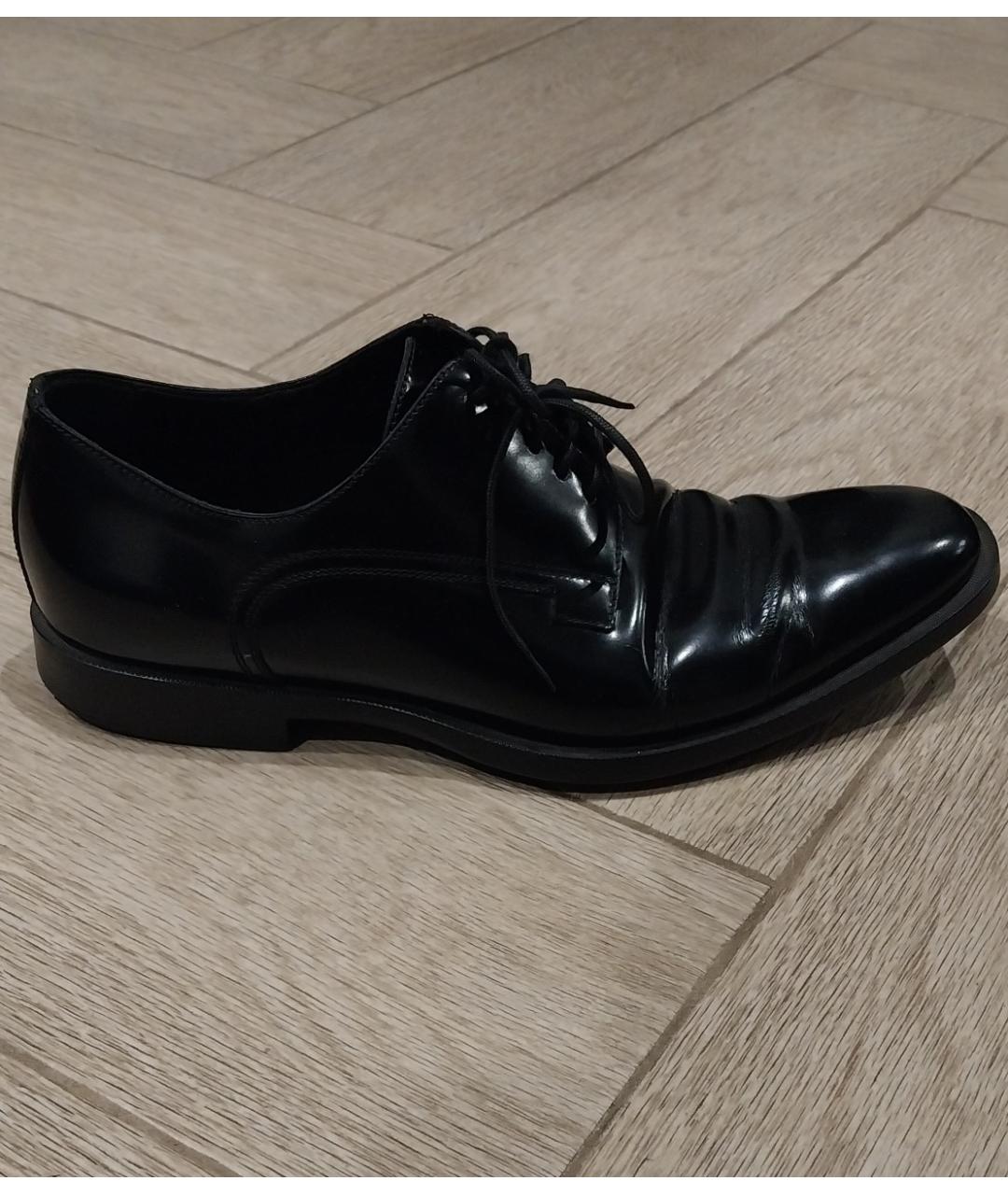 DIOR HOMME Черные мокасины из лакированной кожи, фото 8