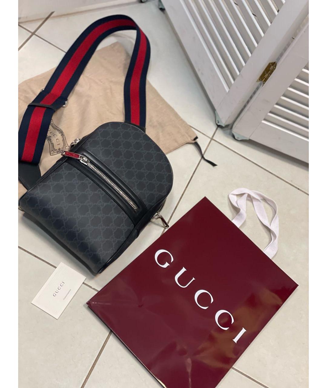 GUCCI Черная сумка на плечо, фото 4