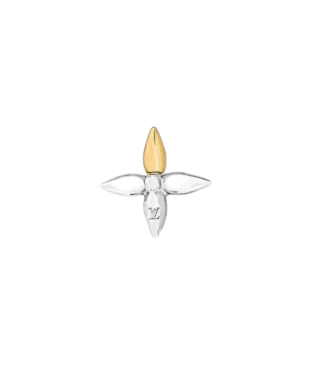 LOUIS VUITTON Серебряные металлические серьги, фото 3