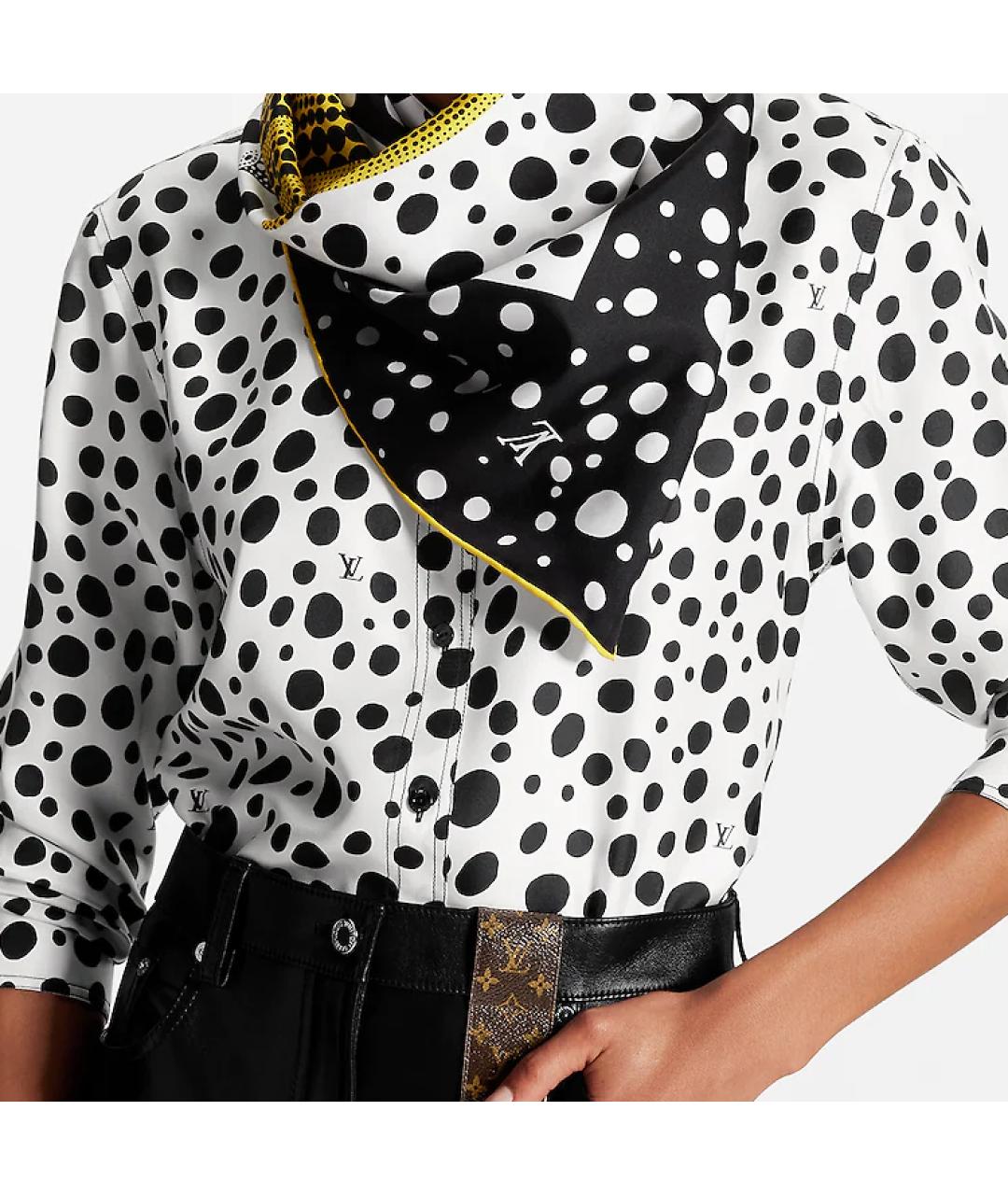 LOUIS VUITTON Черный шарф, фото 4