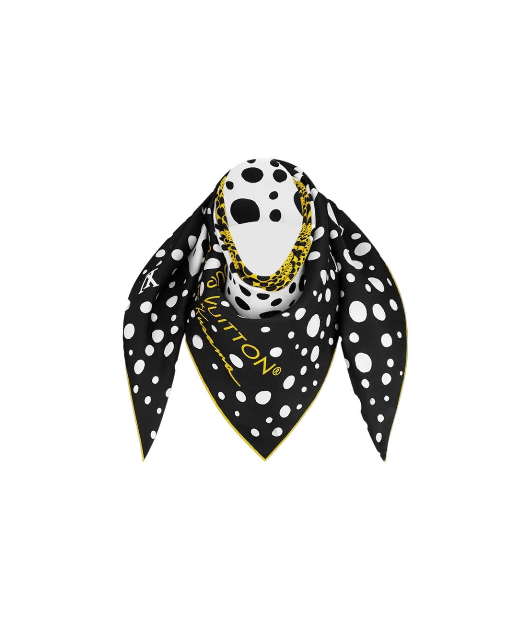 LOUIS VUITTON Черный шарф, фото 3