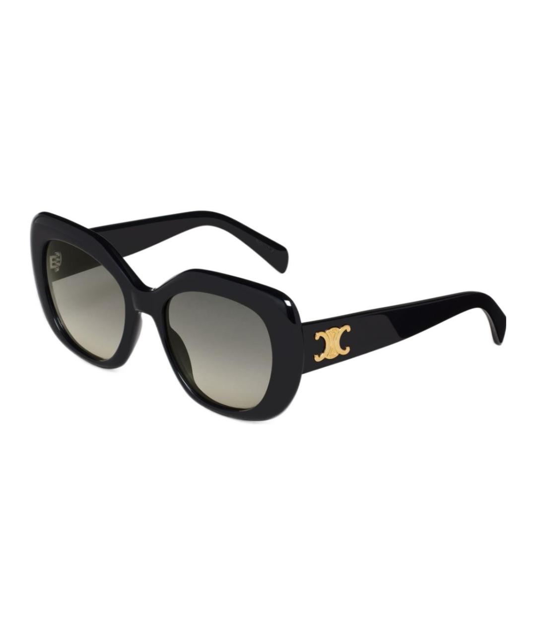 CELINE Черные пластиковые солнцезащитные очки, фото 1