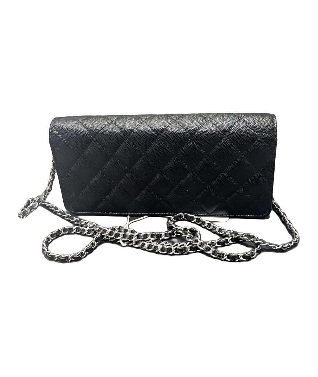 CHANEL Черная кожаная сумка через плечо, фото 3