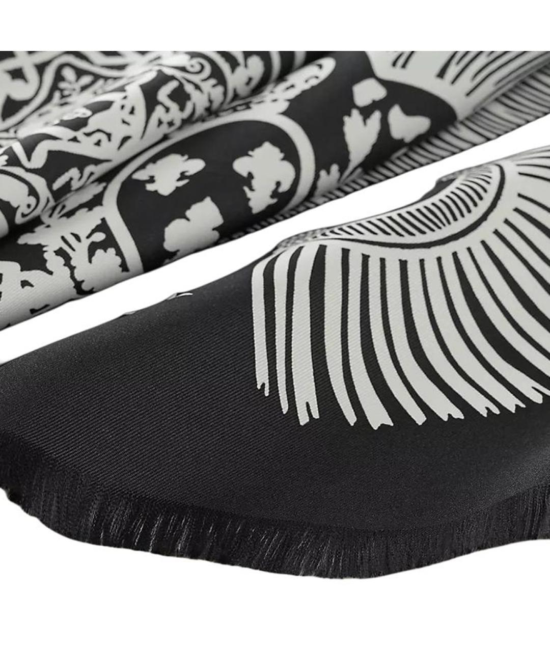 HERMES Черный шарф, фото 2