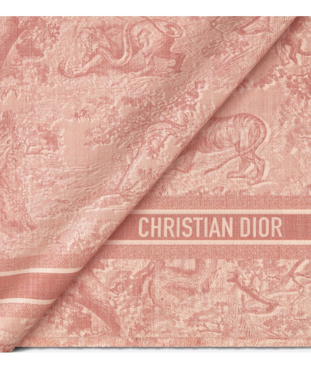 CHRISTIAN DIOR Розовый платок, фото 7