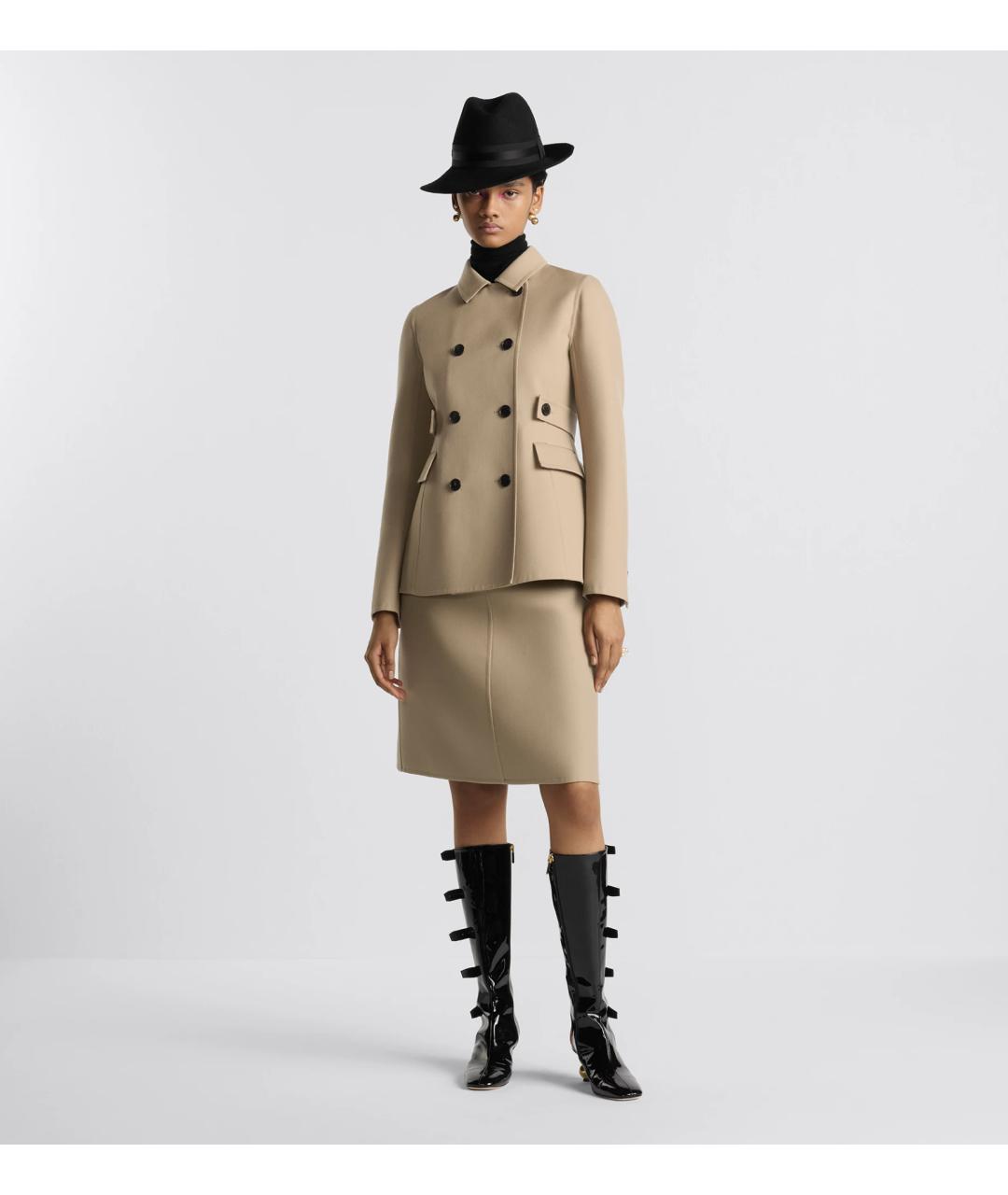 CHRISTIAN DIOR Белая юбка миди, фото 2