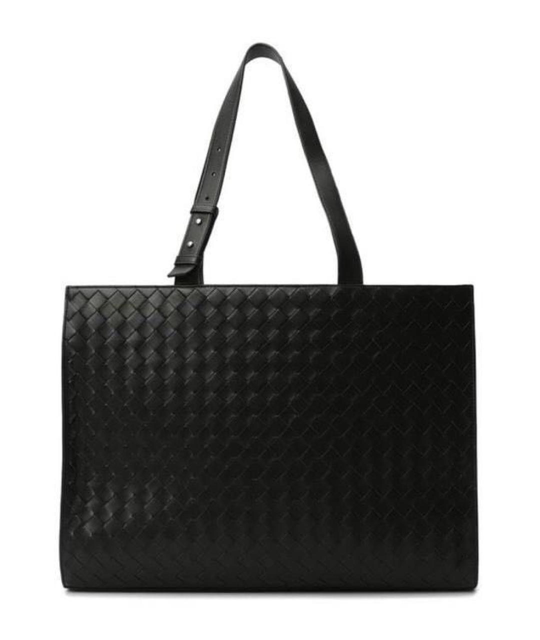 BOTTEGA VENETA Зеленая кожаная сумка тоут, фото 4