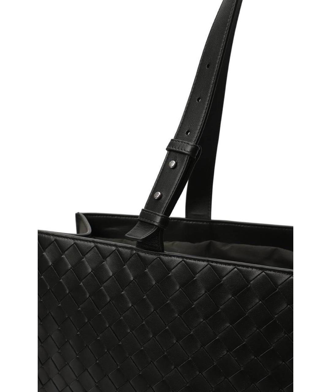 BOTTEGA VENETA Зеленая кожаная сумка тоут, фото 3