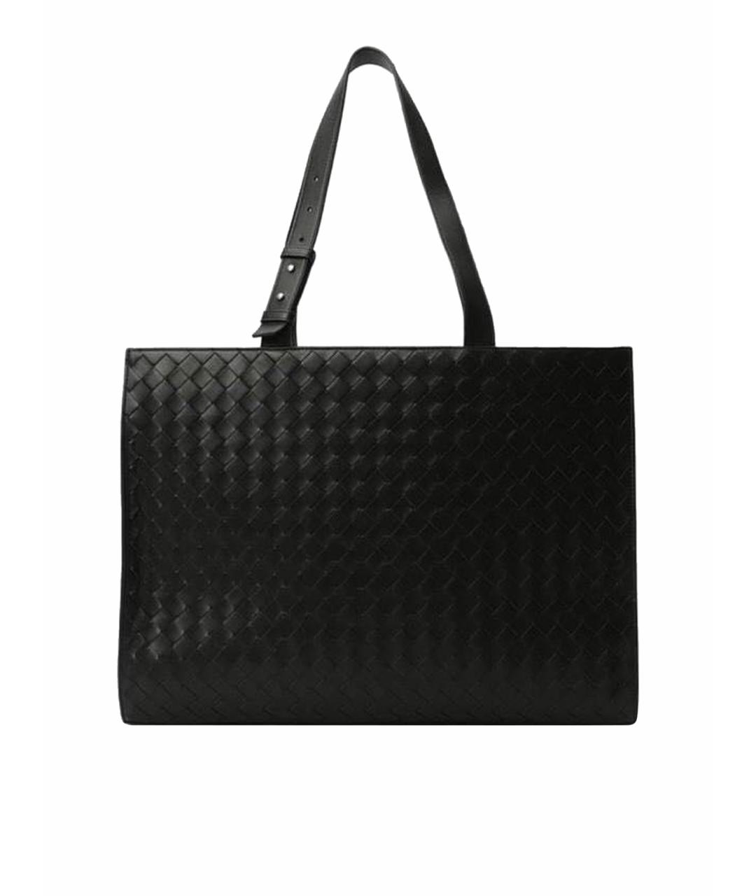 BOTTEGA VENETA Зеленая кожаная сумка тоут, фото 1