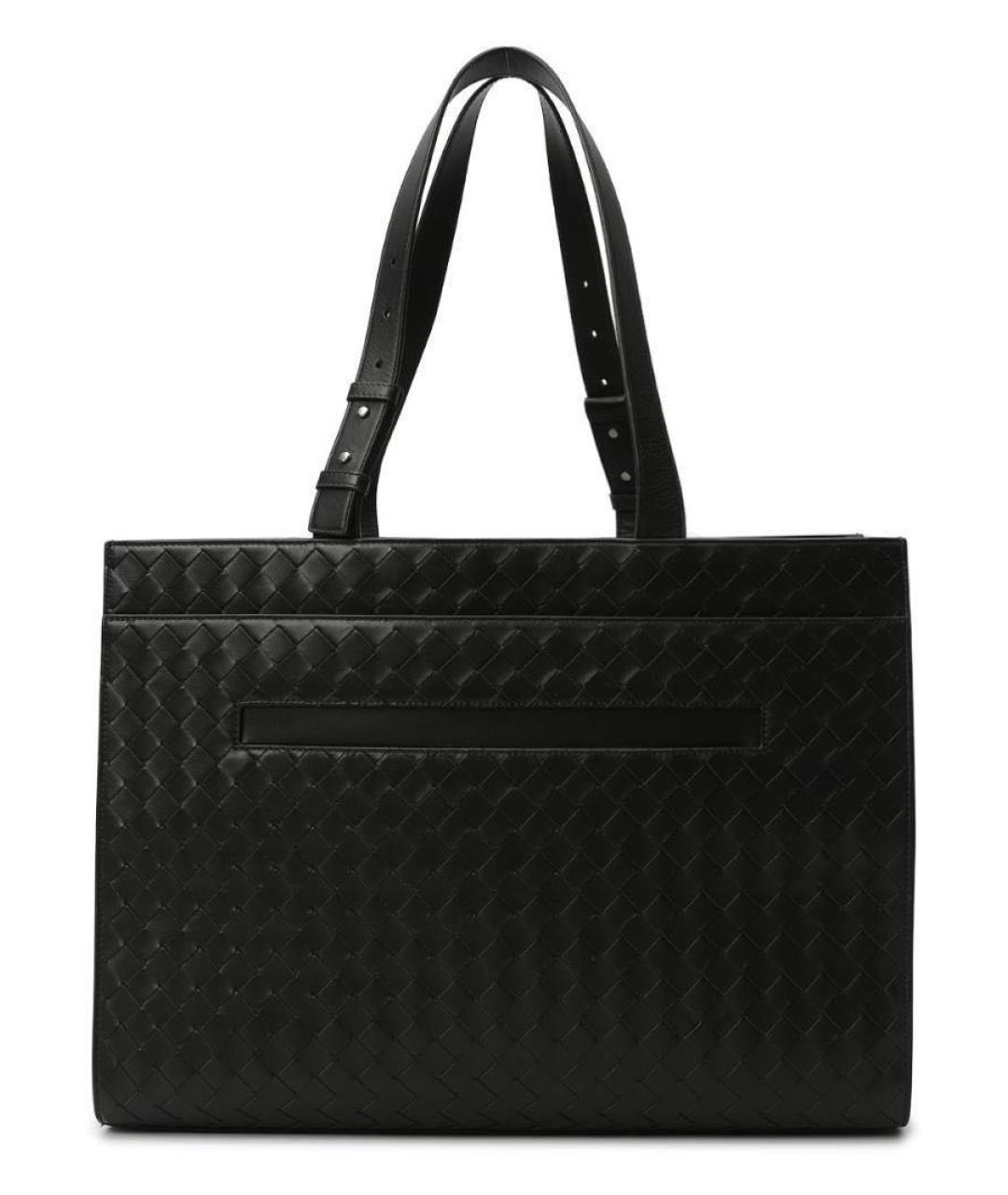 BOTTEGA VENETA Зеленая кожаная сумка тоут, фото 2