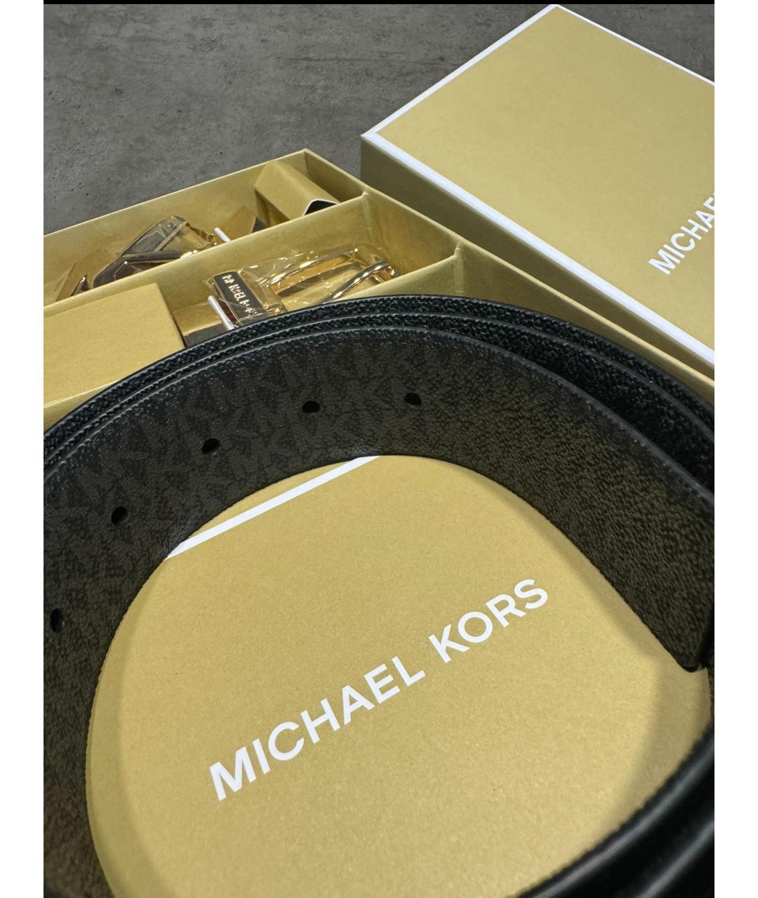 MICHAEL KORS Черный ремень, фото 2