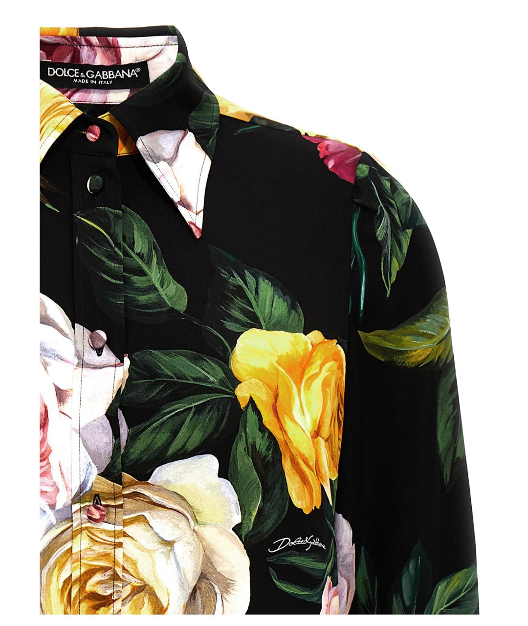 DOLCE&GABBANA Мульти шелковая рубашка, фото 3